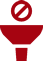 A red icon indicating the lack of a filter.